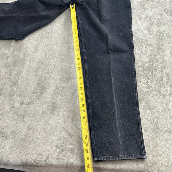 Anchor Blue Baggy Jeans 28x31 Faded Black Loose Wide Leg Skater Grunge Y2K Fades - Picture 3 of 13